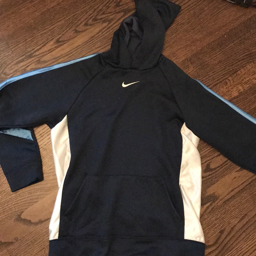 Blue and white Nike sweatshirt (youth)